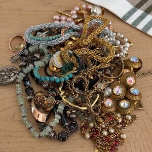 Elegant Gold and Silver Jewelry Set